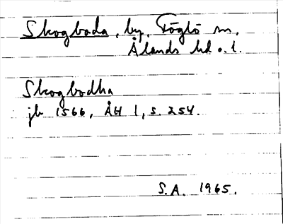 Bild på arkivkortet för arkivposten Skogboda