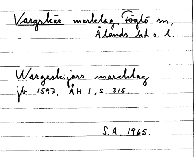 Bild på arkivkortet för arkivposten Vargskär