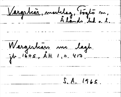 Bild på arkivkortet för arkivposten Vargskär