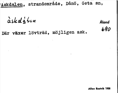 Bild på arkivkortet för arkivposten Askdalen