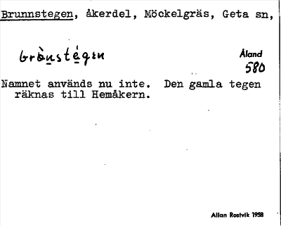 Bild på arkivkortet för arkivposten Brunnstegen