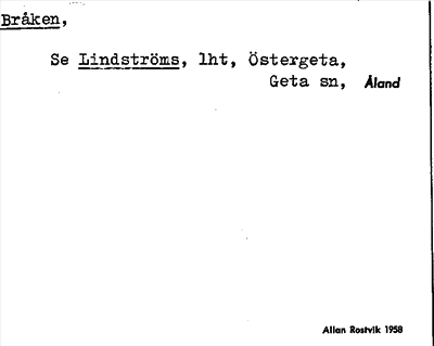 Bild på arkivkortet för arkivposten Bråken, se Lindströms