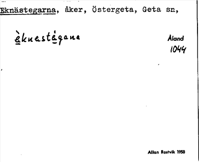 Bild på arkivkortet för arkivposten Eknästegarna