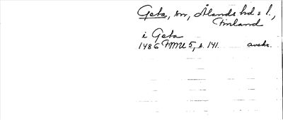 Bild på arkivkortet för arkivposten Geta