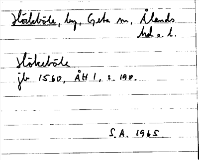 Bild på arkivkortet för arkivposten Höckböle