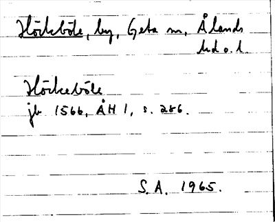 Bild på arkivkortet för arkivposten Höckböle