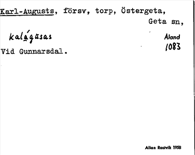 Bild på arkivkortet för arkivposten Karl-Augusts