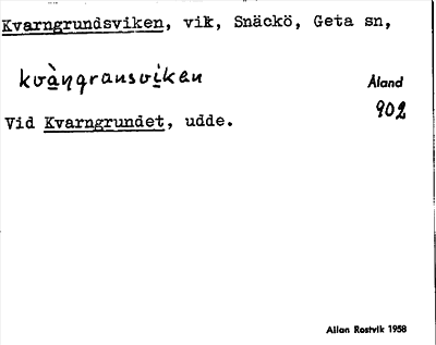 Bild på arkivkortet för arkivposten Kvarngrundsviken