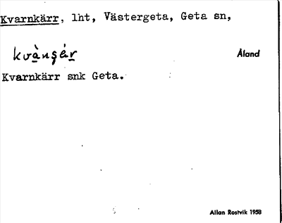 Bild på arkivkortet för arkivposten Kvarnkärr