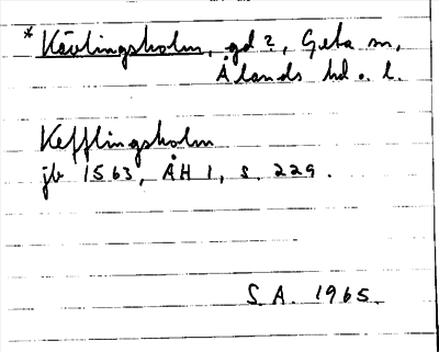 Bild på arkivkortet för arkivposten *Kävlingsholm
