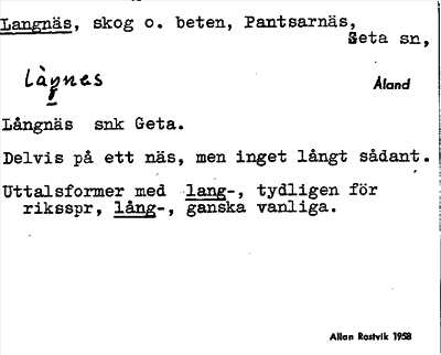 Bild på arkivkortet för arkivposten Langnäs