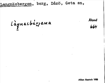 Bild på arkivkortet för arkivposten Langnäsbergen