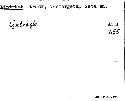 Bild på arkivkortet för arkivposten Linträsk