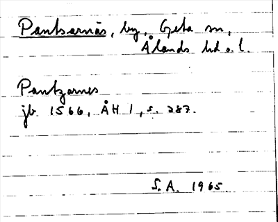 Bild på arkivkortet för arkivposten Pantsarnäs
