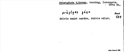 Bild på arkivkortet för arkivposten Prästgårds tjärnan