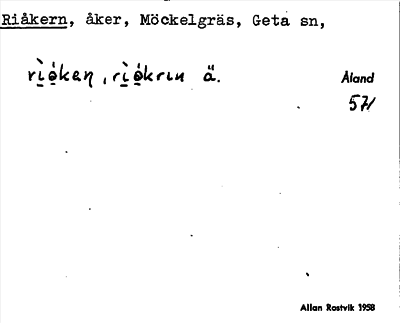 Bild på arkivkortet för arkivposten Riåkern