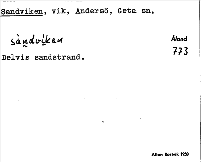 Bild på arkivkortet för arkivposten Sandviken