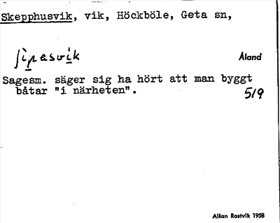 Bild på arkivkortet för arkivposten Skepphusvik