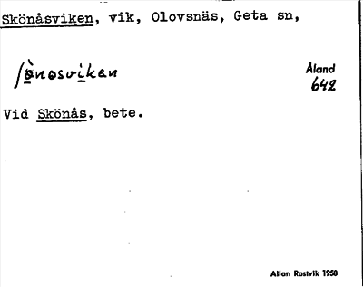 Bild på arkivkortet för arkivposten Skönåsviken