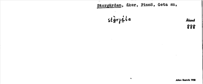 Bild på arkivkortet för arkivposten Storgärdan