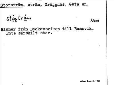 Bild på arkivkortet för arkivposten Storström