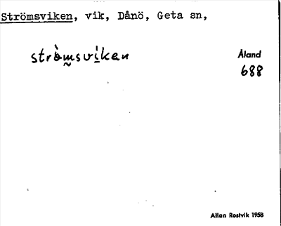 Bild på arkivkortet för arkivposten Strömsviken
