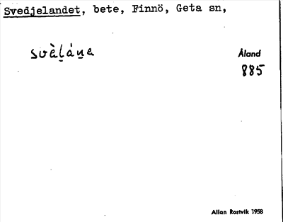 Bild på arkivkortet för arkivposten Svedjelandet