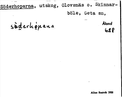Bild på arkivkortet för arkivposten Söderhoparna