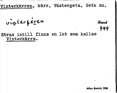 Bild på arkivkortet för arkivposten Vinterkärren