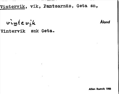 Bild på arkivkortet för arkivposten Vintervik