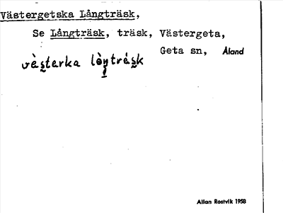 Bild på arkivkortet för arkivposten Västergetska Långträsk