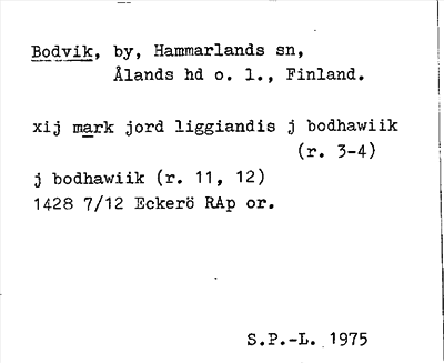 Bild på arkivkortet för arkivposten Bodvik