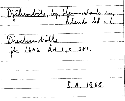 Bild på arkivkortet för arkivposten Djäkenböle