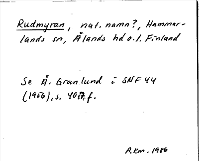 Bild på arkivkortet för arkivposten Rudmyran