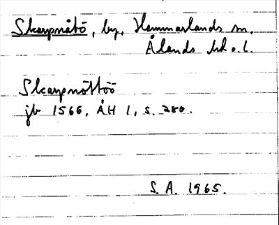 Bild på arkivkortet för arkivposten Skarpnåtö