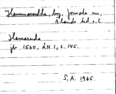 Bild på arkivkortet för arkivposten Hammarudda