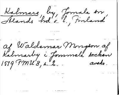Bild på arkivkortet för arkivposten Kalmare