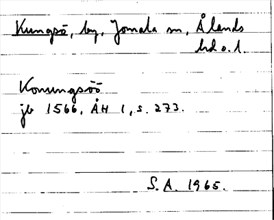 Bild på arkivkortet för arkivposten Kungsö