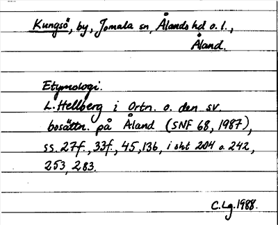 Bild på arkivkortet för arkivposten Kungsö