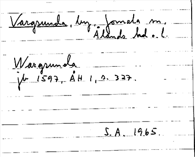 Bild på arkivkortet för arkivposten Vargsunda
