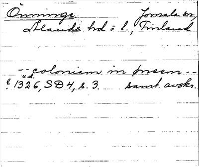 Bild på arkivkortet för arkivposten Önninge