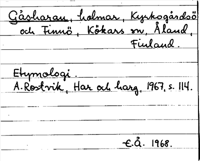 Bild på arkivkortet för arkivposten Gåsharan