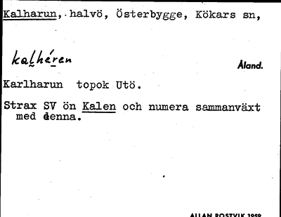 Bild på arkivkortet för arkivposten Kalharun