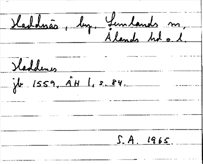 Bild på arkivkortet för arkivposten Haddnäs