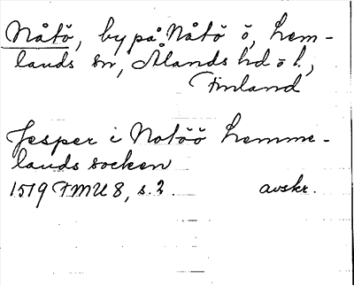 Bild på arkivkortet för arkivposten Nåtö