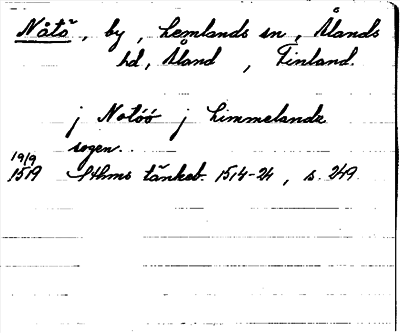 Bild på arkivkortet för arkivposten Nåtö