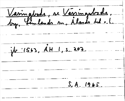 Bild på arkivkortet för arkivposten Vasingboda, se Vässingsboda