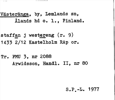Bild på arkivkortet för arkivposten Västeränga