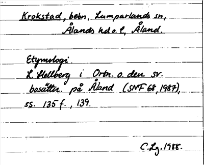 Bild på arkivkortet för arkivposten Krokstad