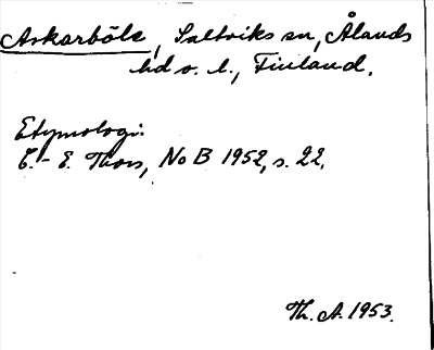 Bild på arkivkortet för arkivposten Askarböle